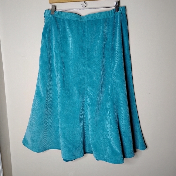 Vintage Company Collection Corduroy Skirt 16P Midi Circle Preppy Academia Fall - Picture 4 of 6